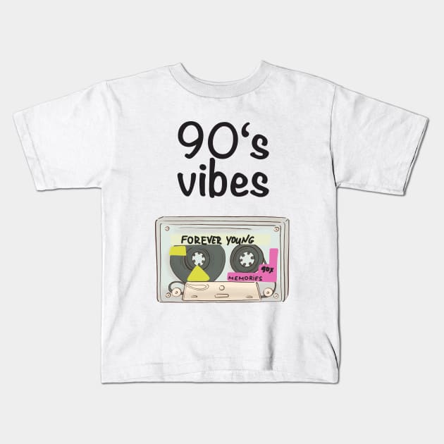 90s vibes Kids T-Shirt by Milatoo